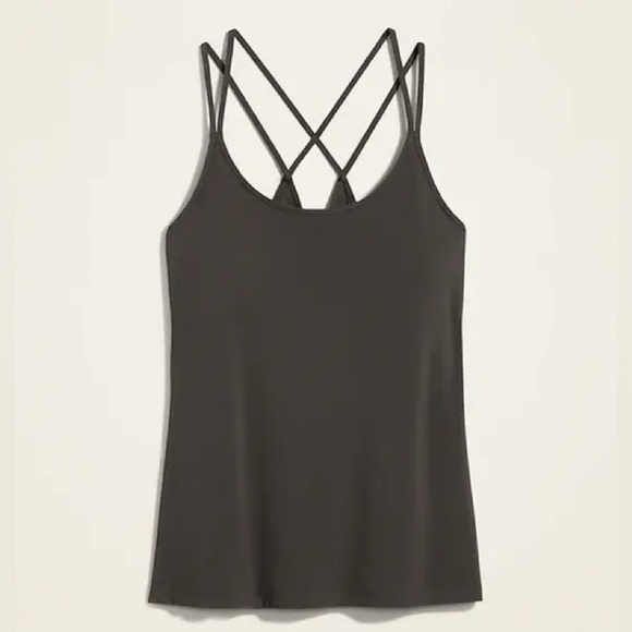 NWT! Lost in the Woods Strappy PowerSoft Shelf-Bra Tank Top - Size Small 💛 - Picture 2 of 4